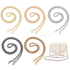   5Pcs 5 Colors Zinc Alloy Bag Straps FIND-PH0010-81-1