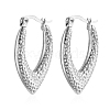 304 Stainless Steel Hoop Earrings AJ0524-2-1