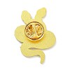 Snake and Sun Alloy Enamel Brooches ENAM-C001-05G-2