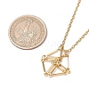 3Pcs 3 Styles 304 Stainless Steel Cuboid Link Chain Macrame Pouch Empty Stone Holder Necklace Making NJEW-JN05199-3