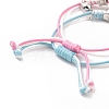 2Pcs 2 Color Luminous Beads & Alloy Enamel Charms Bracelets Set VALE-PW0001-028A-5