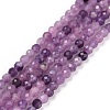 Natural Lilac Jade Beads Strands G-C009-A06-1