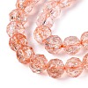 Crackle Transparent Glass Beads Strands GLAA-N063-10mm-11-4