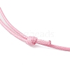 5Pcs 5 Colors Adjustable Waxed Polyester Cord Necklace Making AJEW-JB01309-02-4