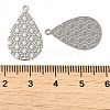 Rack Plating Brass Filigree Pendants KK-Q792-05P-3