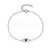 Anti-Tarnish S925 Sterling Silver Evil Eye Link Bracelet AK1290-6-1