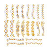 20Pcs 10 Styles Alloy & Crystal Rhinestone & Plastic Pearl Shoe Buckle Clips FIND-PH0024-68G-6