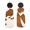 Eco-Friendly Cowhide Leather Big Pendants FIND-N049-11-07-2