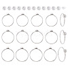 18Pcs 304 Stainless Steel Finger Ring Rhinestone Settings STAS-TA0005-86P-3