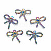 Rainbow Color Alloy Pendant Rhinestone Settings PALLOY-N163-116-NR-1