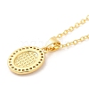 Brass Micro Pave Cubic Zirconia Pendants Necklace NJEW-I125-01E-3