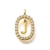 Brass Micro Pave Cubic Zirconia Pendants ZIRC-P123-01G-J01-1