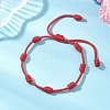 Adjustable Polyester Braided Bracelets for Women BJEW-JB13411-1