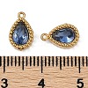 Ion Plating(IP) 304 Stainless Steel Micro Pave Cubic Zirconia Charms X-STAS-K256-20G-4