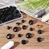 CHGCRAFT 100Pcs 1-Hole Plastic Buttons BUTT-CA0001-05A-4