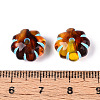 Painted Transparent Acrylic Beads OACR-T029-03D-3