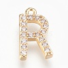 Brass Letter Pendants KK-P150-03G-R-1