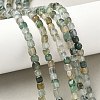 Natural Dragon Veins Agate(Dyed & Heated) Beads Strands G-G177-E11-03-5