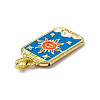 Alloy Enamel Pendants ENAM-D042-01D-3