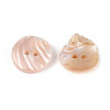 Natural Freshwater Shell Buttons BSHE-T014-26-2