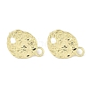 Brass Studs Earrings Findings KK-K371-09G-2