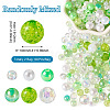 Transparent & Opaque Acrylic Bead OACR-TAC0002-08D-5