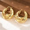 304 Stainless Steel Hoop Earrings EJEW-Q011-11G-1