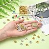 120Pcs 2 Colors Alloy Rhinestone Spacer Beads ALRI-YW0001-23-3