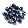 Half Plated Glass Beads EGLA-P059-02B-HP02-1