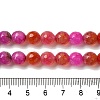 Dyed & Heated Natural Dragon Veins Agate Beads Strands G-P539-A01-22-5