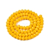 Opaque Solid Color Imitation Jade Glass Beads Strands EGLA-A044-P6mm-D29-3