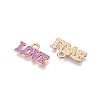 Valentine's Day Theme Alloy Enamel Pendants ENAM-T020-50D-06-2