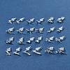 2 Pairs Alloy Stud Earrings for Women EJEW-FS0001-27B-10