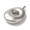 Non-Tarnish Ion Plating(IP) 304 Stainless Steel Pendants STAS-M017-08P-16-2