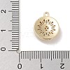 Brass with Clear Cubic Zirconia Pendants KK-Z061-21A-G-3