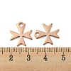 Ion Plating(IP) 304 Stainless Steel Charms STAS-C043-49RG-3