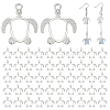 60Pcs Alloy Open Back Bezel Pendants FIND-PH0026-70S-1