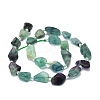 Raw Rough Natural Fluorite Beads Strands G-E576-17-2