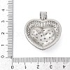 Brass Micro Pave Cubic Zirconia Pendants KK-A241-12P-04-3