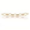 Brass Micro Pave Cubic Zirconia Links ZIRC-E124-31G-2