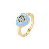 Adjustable Brass Micro Pave Colorful Cubic Zirconia Finger Rings RJEW-S044-164-NF-4