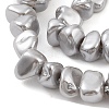 Electroplated Shell Pearl Beads Strands BSHE-C006-03A-3
