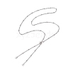 304 Stainless Steel Satellite Chain Slider Necklace Making AJEW-JB01247-02-1