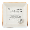 Porcelain Square Ring Holder DJEW-WH0013-013-1