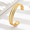 Stainless Steel Triple Layer Cuff Bangles RJ3221-1-1