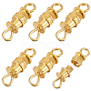 50Pcs Brass Screw Clasps KK-BBC0018-50G-1