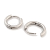 Tarnish Resistant Frosted 304 Stainless Steel Huggie Hoop Earrings for Women EJEW-C096-32A-P-2