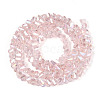 Electroplate Transparent Glass Beads Strands GLAA-N021-4mm-10-2