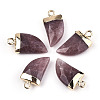 Natural Strawberry Quartz Pendants G-N326-57E-1