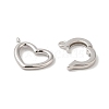 Rhodium Plated 925 Sterling Silver Fold Over Clasps STER-G038-09P-2